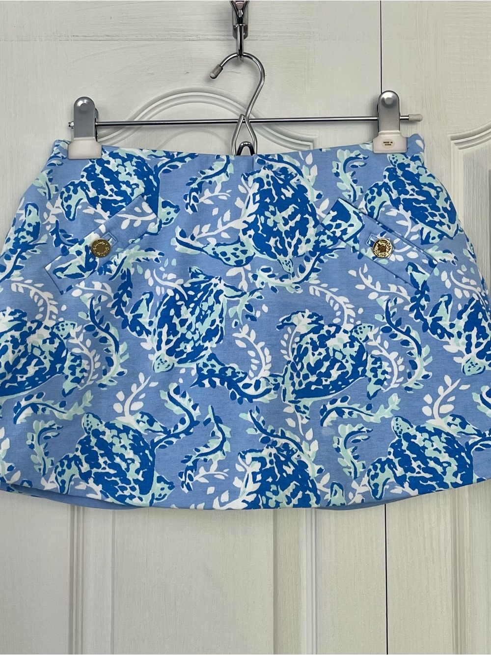 Lilly Pulitzer Madison Short Skort Size Small Turtlely Awesome Periwinkle Blue